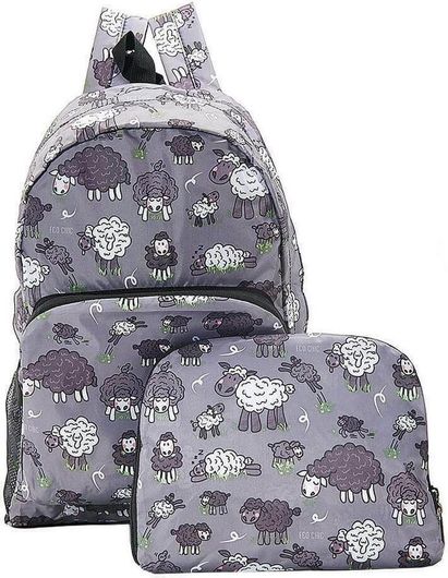 Σχολική Τσάντα Πλάτης Δημοτικού Eco Chic Grey Sheep Γκρι