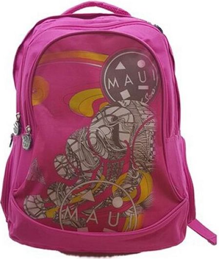 Σχολική Τσάντα Πλάτης Δημοτικού Maui & Sons 37x33x14cm Φούξια