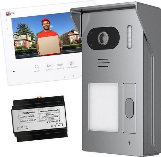 Σετ Θυροτηλεόρασης Cgate Kit Geo Villa με Οθόνη & Κάμερα Μια Κληση