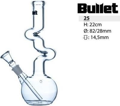 Bong Bullet 25 Γυάλινο Διάφανο
