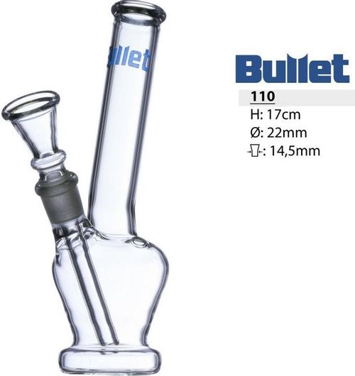 Bong Bullet 110 Γυάλινο Διάφανο