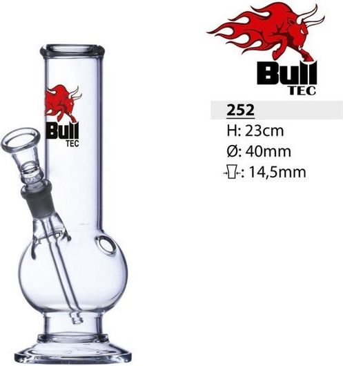 Bong Bull Tec 252 Γυάλινο Διάφανο