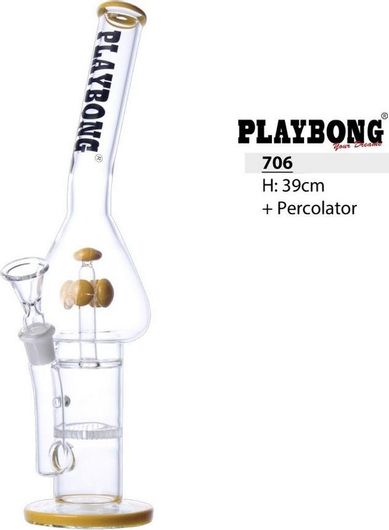 Bong Playbong 706 Γυάλινο Διάφανο