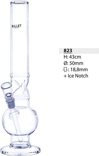 Bong Bullet 823 Γυάλινο Διάφανο