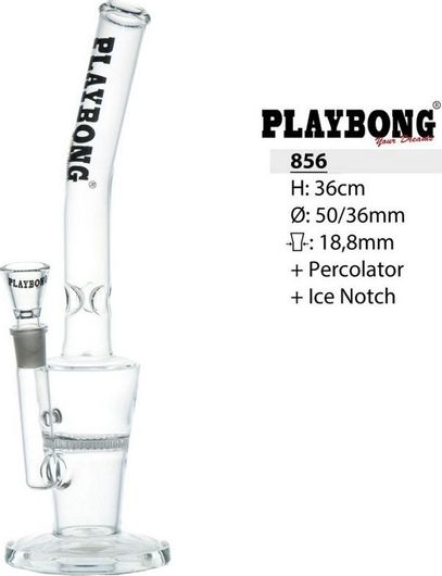 Bong Playbong 856 Γυάλινο Διάφανο