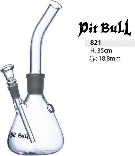 Bong Pit Bull Γυάλινο Διάφανο