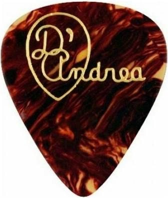 Πέννα D'Andrea Κιθάρας Classic Celluloid Thin / Medium Shell 351 Καφέ