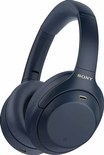 Sony WH-1000XM4 Ασύρματα/Ενσύρματα Over Ear Ακουστικά με 30 ώρες Λειτουργίας Μπλε