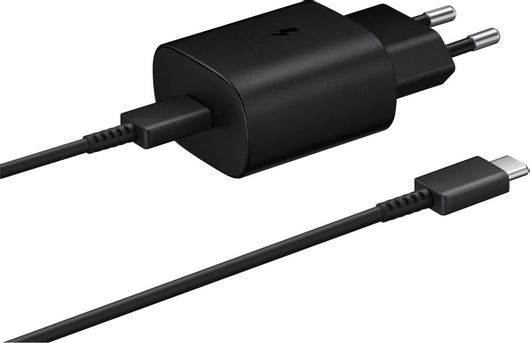 Φορτιστής Samsung EP-TA800X Bulk Χωρίς Καλώδιο με Θύρα USB-C & Καλώδιο USB-C 25W Μαύρο