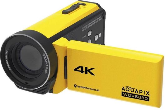 EasyPix Aquapix WDV5630 Compact Φωτογραφική Μηχανή 13MP με Οθόνη 3" Κίτρινο