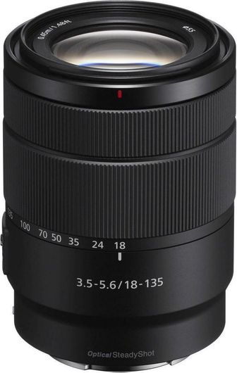 Crop Φωτογραφικός Φακός Sony E 18-135mm f / 3.5-5.6 OSS Tele Zoom / Wide Angle Zoom για Sony E Mount Black