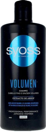 Σαμπουάν Syoss Volumen για Όγκο για Όλους τους Τύπους Μαλλιών 440ml