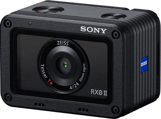 Action Camera Sony DSC-RX0 II 4K Ultra HD με WiFi με Οθόνη 1.5" Μαύρο