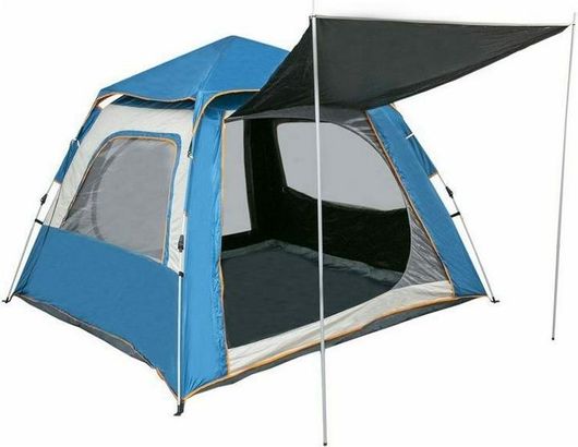 Σκηνή Camping Sunpro 4 Ατόμων 240x240cm Μπλε