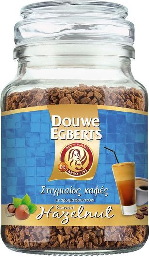 Καφές Στιγμιαίος Douwe Egberts με Άρωμα Hazelnut 100gr