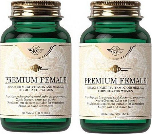 Sky Premium Life Premium Female Βιταμίνη για Ενέργεια & Ανοσοποιητικό 60 Ταμπλέτες 2τμχ