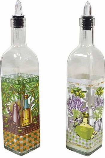 Δοχείο Λαδιού Γυάλινο 500ml σε Τυχαία Επιλογή Σχεδίου