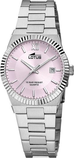 Γυναικείο Ρολόι Lotus Watches L18838 / 2 με Μεταλλικό Μπρασελέ Ασημί