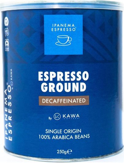 Καφές Espresso Ipanema Decaffeine Μονοποικιλιακός Arabica Brazil σε Κουτί 250gr
