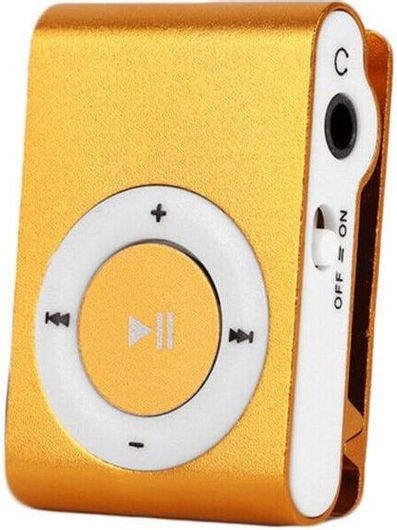MP3 Player Mini MP3 + Earphones Orange Πορτοκαλί