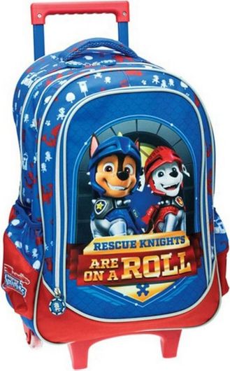 Σχολική Τσάντα Τρόλεϊ Δημοτικού Gim Knights 35x20x46cm Μπλε 
