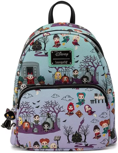 Σχολική Τσάντα Πλάτης Δημοτικού Loungefly Disney Hocus Pocus Scene 26cm Πολύχρωμο