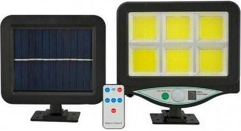 Ηλιακό Φωτιστικό Επιτοίχιο 12W 960lm Ψυχρό Λευκό 6000K με Αισθητήρα Κίνησης, Φωτοκύτταρο & Τηλεχειριστήριο