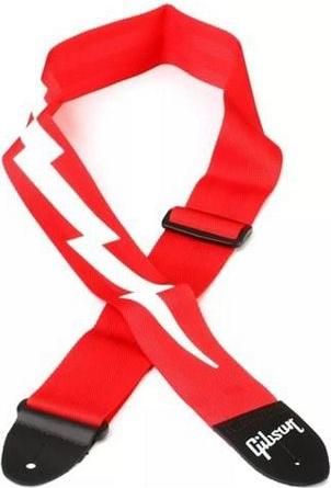 Ζώνη Ηλεκτρικής Κιθάρας / Μπάσου Gibson ASGSBL-20 Lightning Bolt Κόκκινο