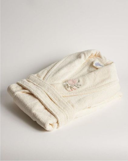 Μπουρνούζι Pennie 080598-02 με Γιακά Γυναικείο Medium Εκρού