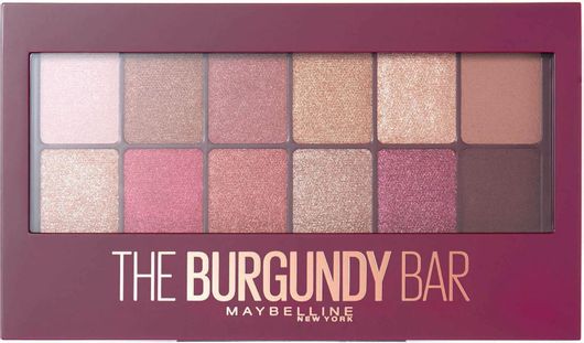 Παλέτα Σκιών Maybelline The Burgundy Bar σε Στερεή Μορφή Πολύχρωμη 9.6gr