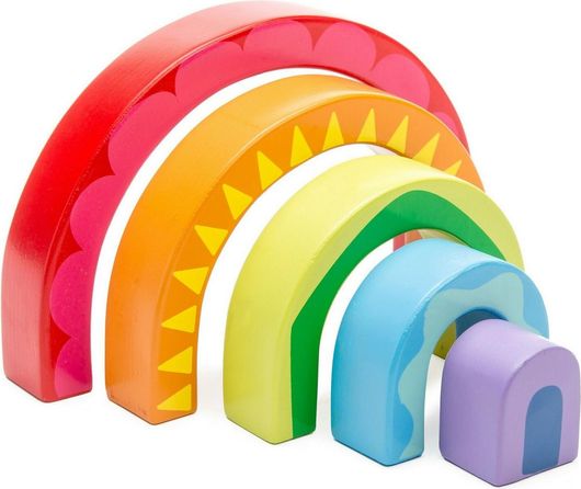 Βρεφικό Παιχνίδι Δραστηριοτήτων Le Toy Van Παζλ Τούνελ Rainbow Ξύλινο για 12+ Μηνών