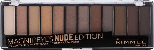 Παλέτα Σκιών Rimmel London Magnif Eyes Contouring 001 Nude Edition