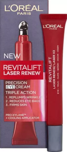 Κρέμα Ματιών L'Oreal Paris Revitalift Laser Renew Precision Ενυδατική & Αντιγηραντική με Υαλουρονικό Οξύ για Ώριμες Επιδερμίδες 15ml