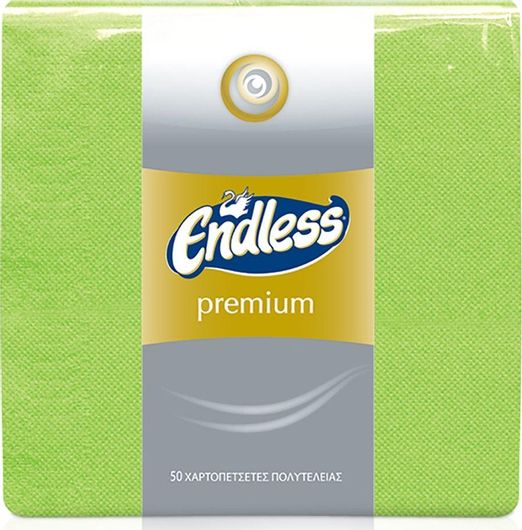Χαρτοπετσέτα Endless Premium Πολυτελείας 2Φ Πράσινο 33x33cm 50τμχ