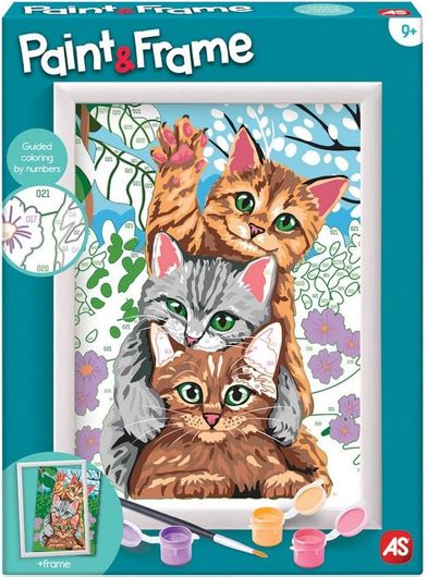 Ζωγραφική AS Paint & Frame Funny Kitties για 9+ Ετών