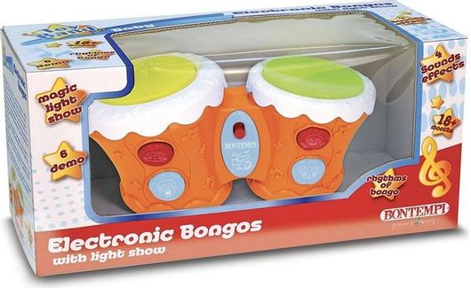 Κρουστό Bontempi Ηλεκτρονικά Bongos για 18+ Μηνών