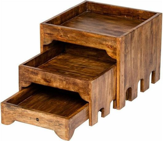 Βάση Παρουσίασης Ξύλινη 3 Επιπέδων WCC3639 3τμχ