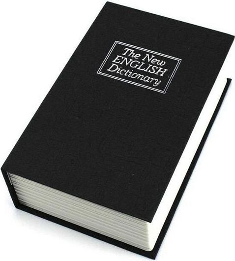 Βιβλίο Χρηματοκιβώτιο The New English Dictionary με Κλειδαριά 24x15.5x5.5cm Μαύρο