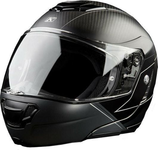 Κράνος Μηχανής Klim Modular TK1200 Carbon Skyline Flip-Up XXL Μαύρο