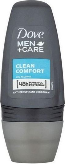 Dove Men+Care Clean Comfort Αποσμητικό 48h σε Roll-On 50ml