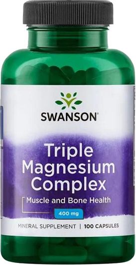 Swanson Triple Magnesium Complex 400mg 100 κάψουλες