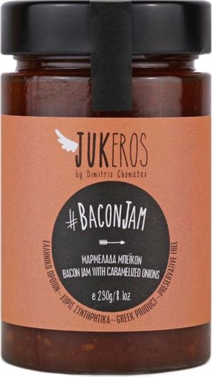 Μαρμελάδα Μπέικον Jukeros Χειροποίητη με Καραμελωμένα Κρεμμύδια Bacon Jam 230g