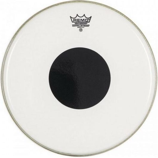 Δέρμα Remo Controlled Sound Clear Black Dot 20" για Ντράμς Πολύχρωμο