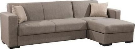 Καναπές Fylliana New Gracia Γωνιακός με Δεξιά Γωνία & Αποθηκευτικό Χώρο Καφέ 240x146cm
