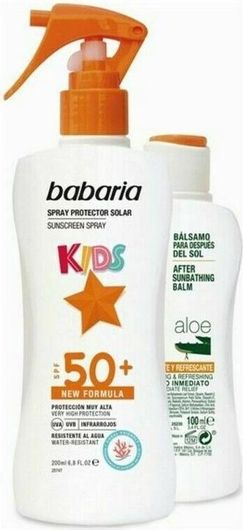 Παιδικό Σετ Babaria Spray Kids SPF50 200ml & Aftersun