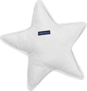 Βρεφικό Διακοσμητικό Μαξιλάρι Κούνιας Nautica Αστέρι 37x37cm Λευκό