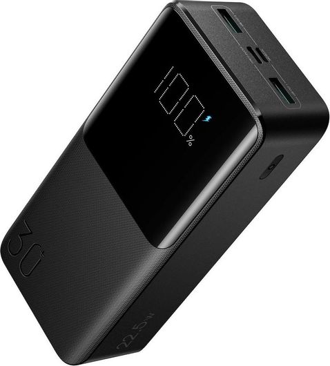 Joyroom JR-QP193 Power Bank 30000mAh 22.5W με 2 Θύρες USB-A & Θύρα USB-C Μαύρο