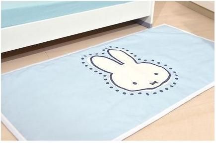 Παιδικό Χαλί Miffy Λαγουδάκι 80x140cm Γαλάζιο
