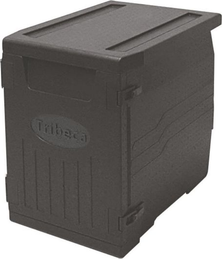 Ισοθερμικό Κιβώτιο με Πόρτα για 6xGN1 / 1 86lt Μαύρο 63x44x63cm TCB-600EPP