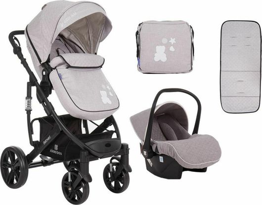 Πολυκαρότσι Kikka Boo Beloved 3 σε 1 Universal Light Grey